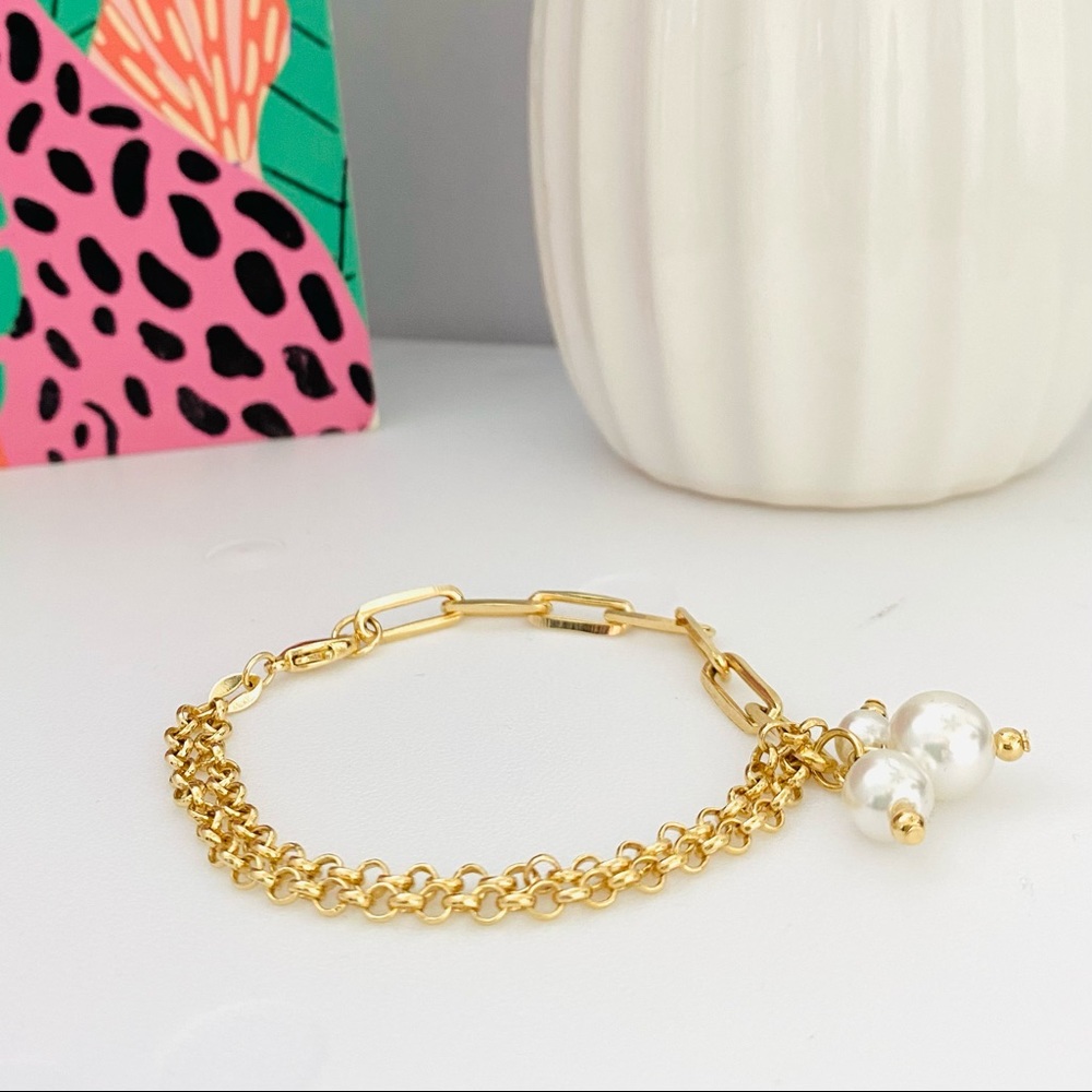 Paper Clip Link Bracelet